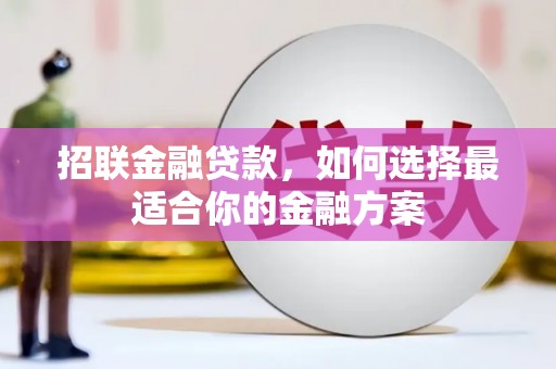 甘南招联金融贷款，如何选择最适合你的金融方案