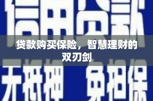 甘南贷款购买保险，智慧理财的双刃剑