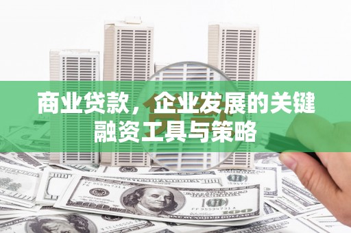 甘南商业贷款，企业发展的关键融资工具与策略