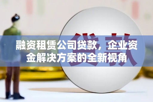 甘南融资租赁公司贷款，企业资金解决方案的全新视角