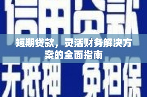 甘南短期贷款，灵活财务解决方案的全面指南
