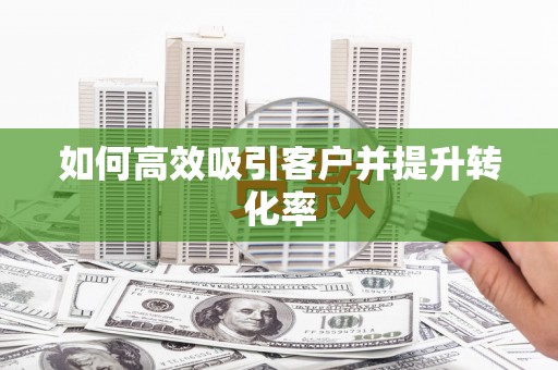 甘南如何高效吸引客户并提升转化率