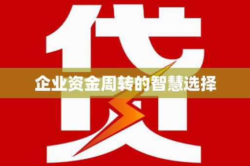 甘南企业资金周转的智慧选择