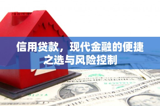 甘南信用贷款，现代金融的便捷之选与风险控制