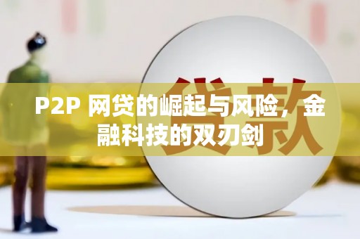 甘南P2P 网贷的崛起与风险，金融科技的双刃剑