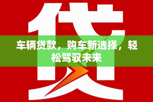 甘南车辆贷款，购车新选择，轻松驾驭未来