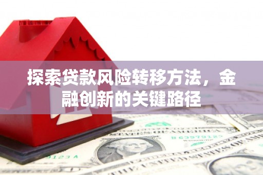 甘南探索贷款风险转移方法，金融创新的关键路径