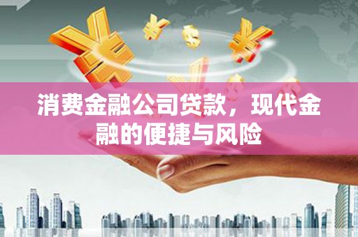 甘南消费金融公司贷款，现代金融的便捷与风险