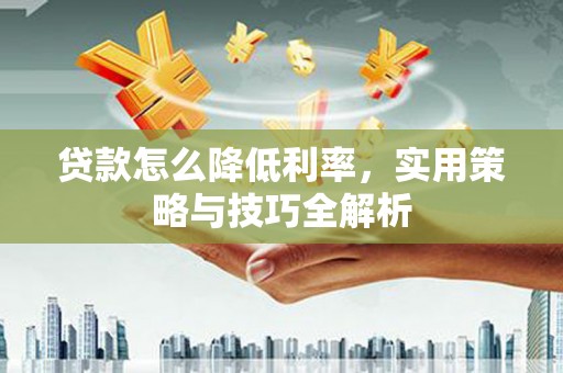 甘南贷款怎么降低利率，实用策略与技巧全解析