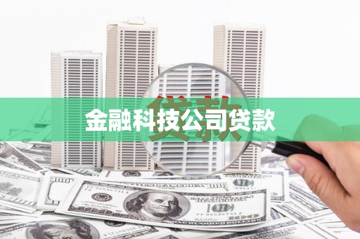 甘南金融科技公司贷款