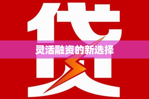 甘南灵活融资的新选择
